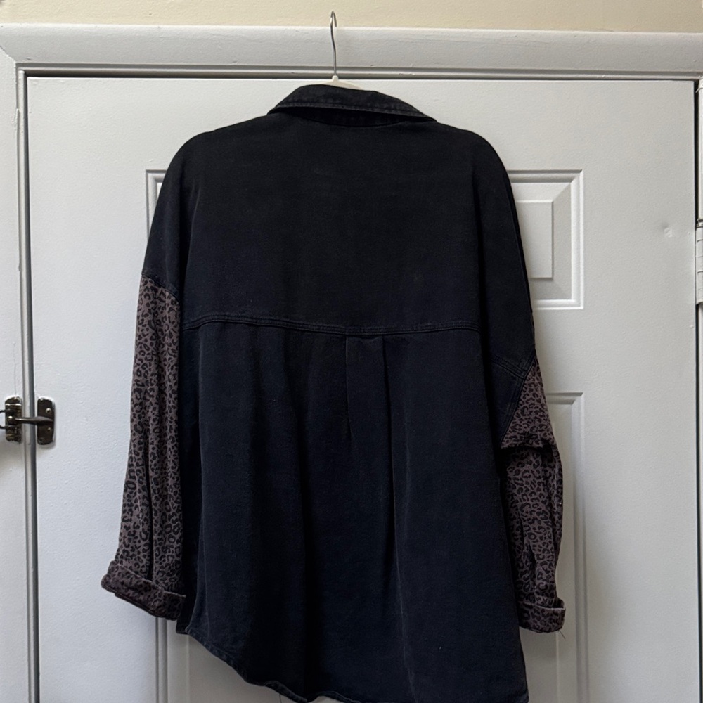 POL Black and Brown Jean Jacket - Picture 5 of 5